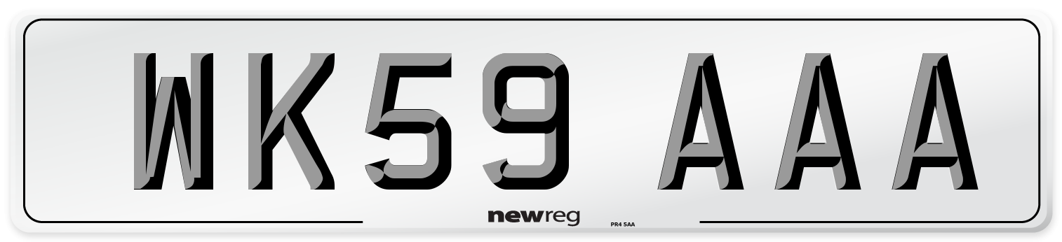 WK59 AAA Number Plate from New Reg